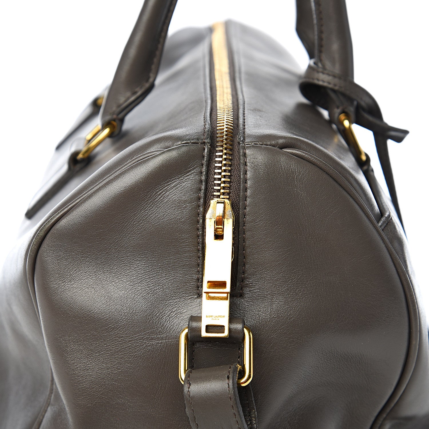 Saint Laurent Calfskin Classic Duffle 6 Earth 9 of 13