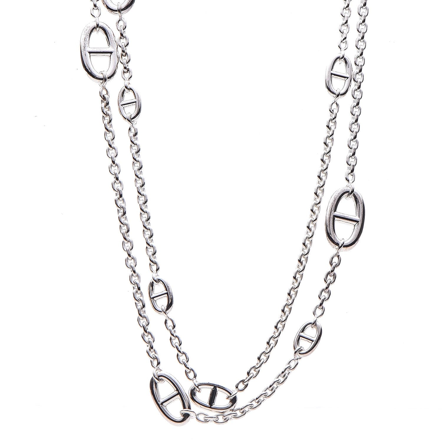 Hermes Sterling Silver Farandole Necklace 120 1 of 7