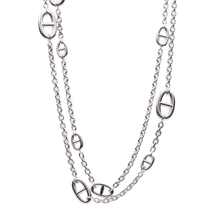 Hermes Sterling Silver Farandole Necklace 120 1 of 7