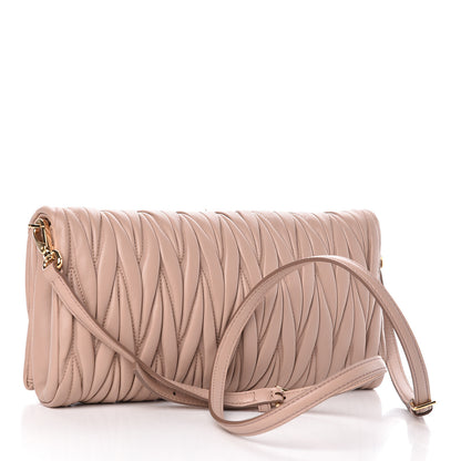 Miu Miu Nappa Matelasse Clutch Cammeo 3 of 10