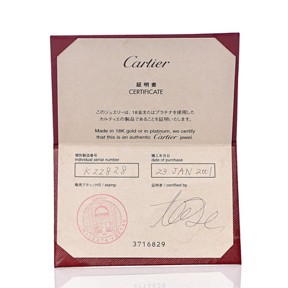 Cartier 18K White Gold 5.5mm LOVE Ring 51 5.75 5 of 5