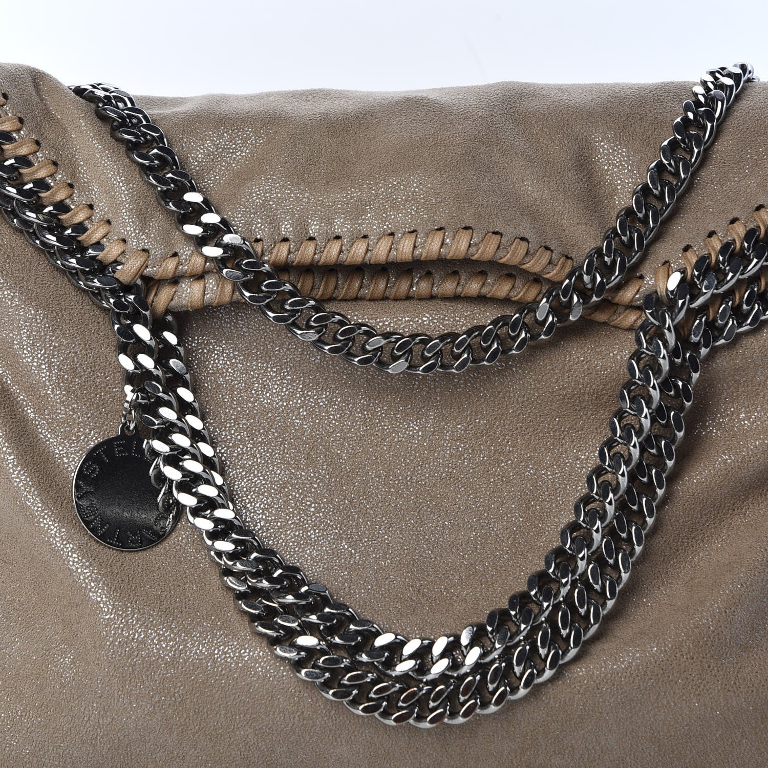Stella McCartney Shaggy Deer Falabella Fold Over Tote Taupe 9 of 9