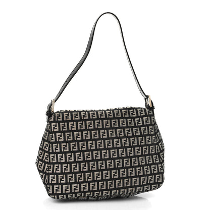 Fendi Zucchino Vitello Mama Baguette Black 4 of 9