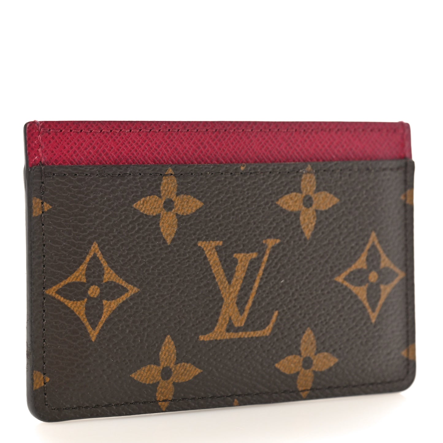 Monogram Card Holder Fuchsia