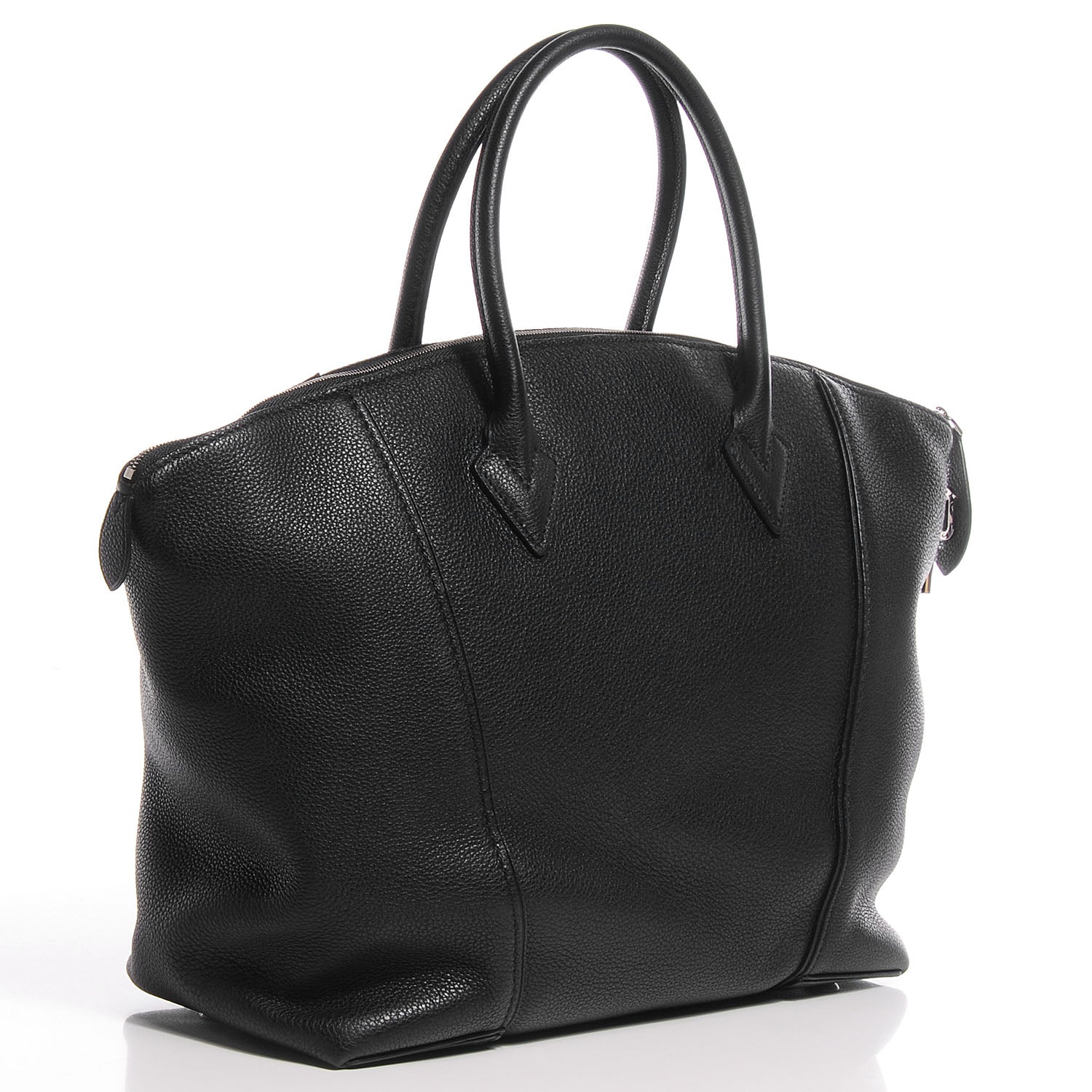 Louis Vuitton Veau Cachemire Soft Lockit MM Black 3 of 9