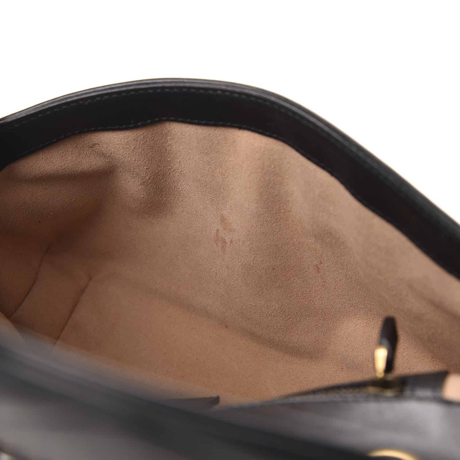 Gucci Calfskin Matelasse Small GG Marmont Shoulder Bag Black 9 of 12