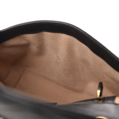 Gucci Calfskin Matelasse Small GG Marmont Shoulder Bag Black 9 of 12