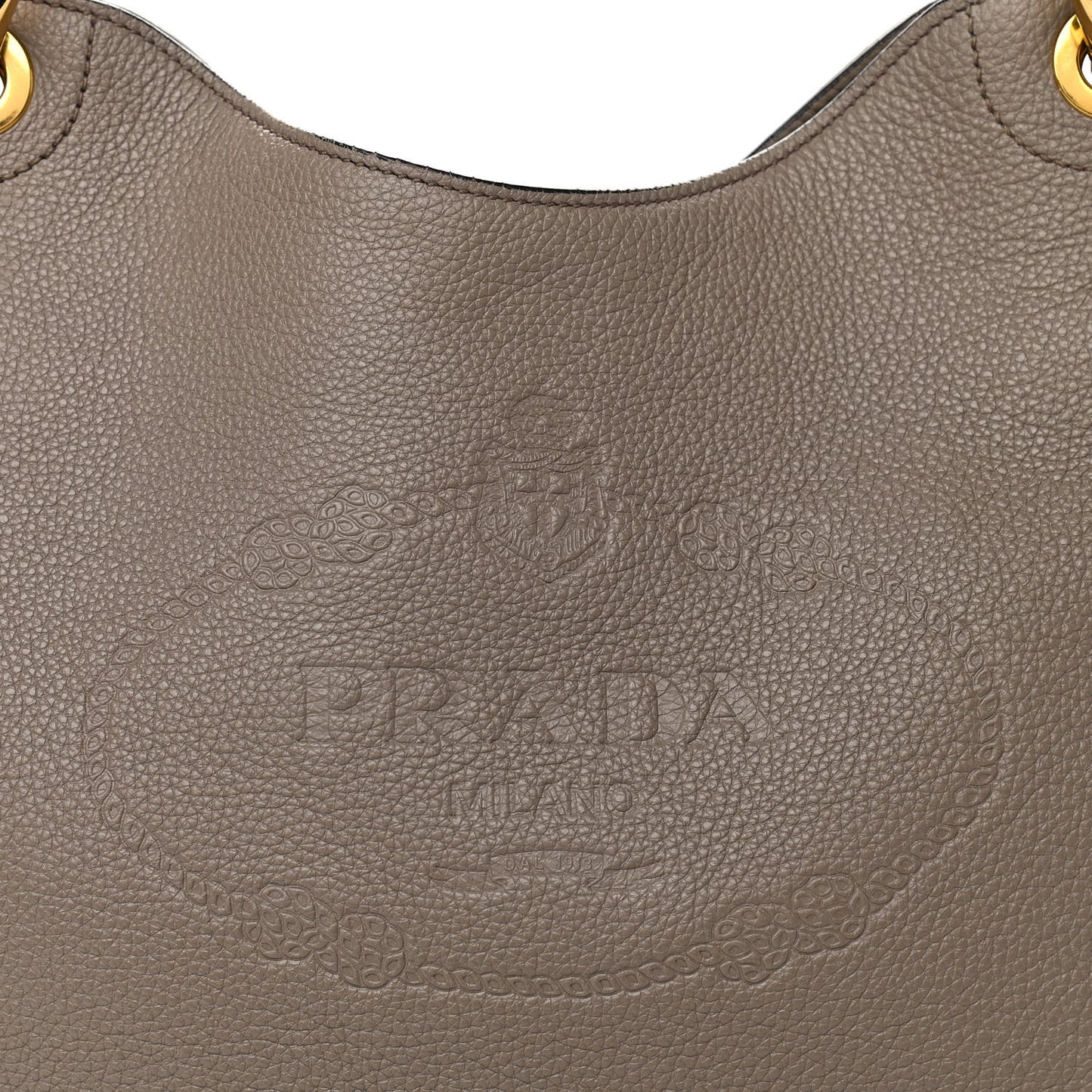 Vitello Phenix Logo Hobo Taupe