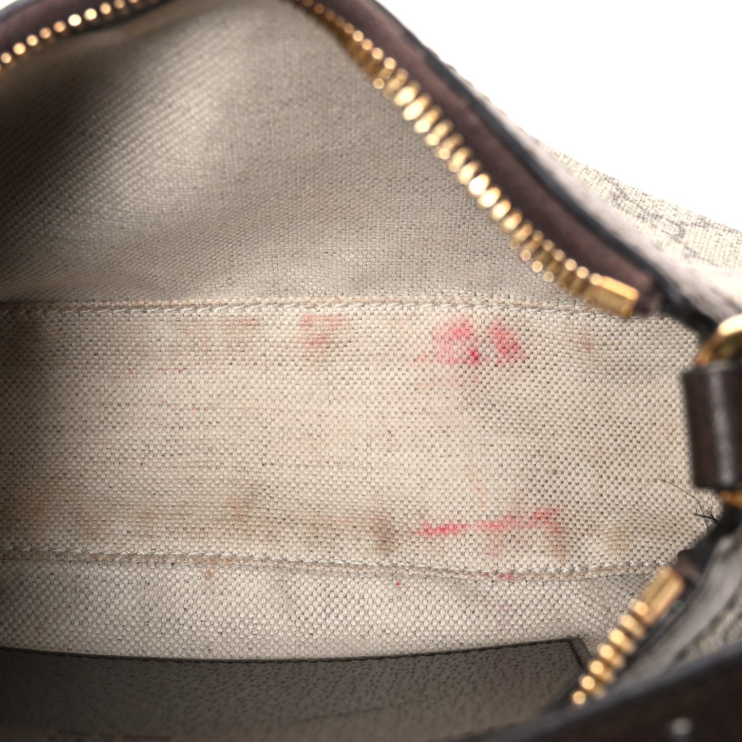 GG Supreme Monogram Textured Dollar Calfskin Small Ophidia Hobo Beige Ebony New Acero