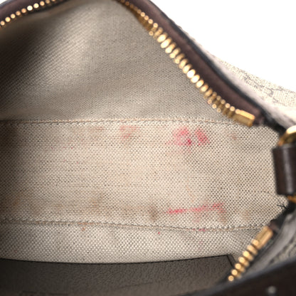 Gucci GG Supreme Monogram Textured Dollar Calfskin Small Ophidia Hobo Beige Ebony New Acero 5 of 10