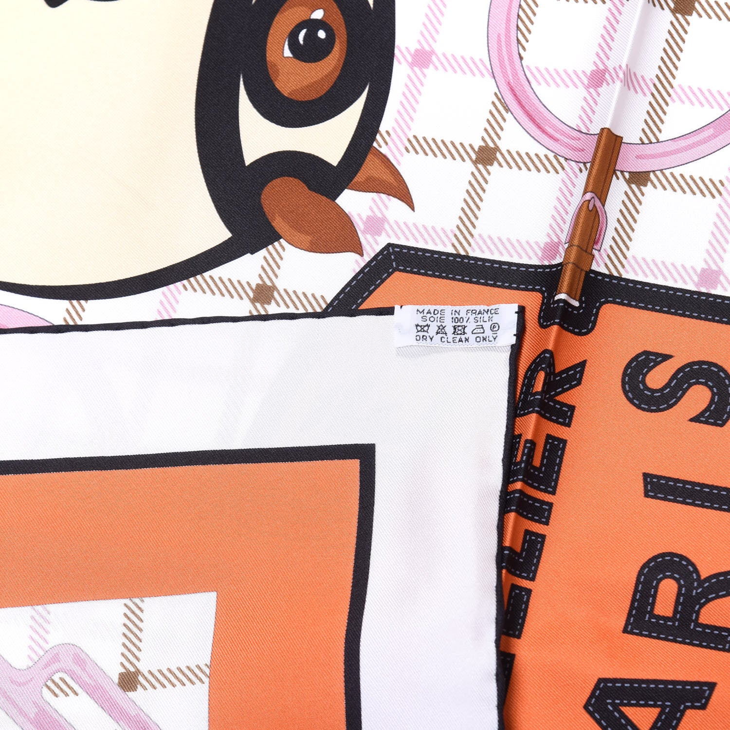 Hermes Silk Tatersale Scarf 90 Orange 4 of 4