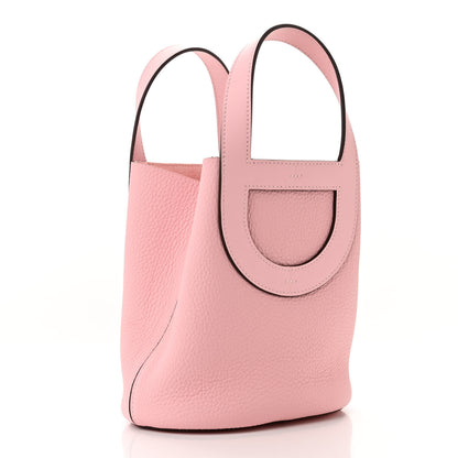 Hermes Taurillon Clemence Swift In-The-Loop 18 Bag Rose Sakura 3 of 11
