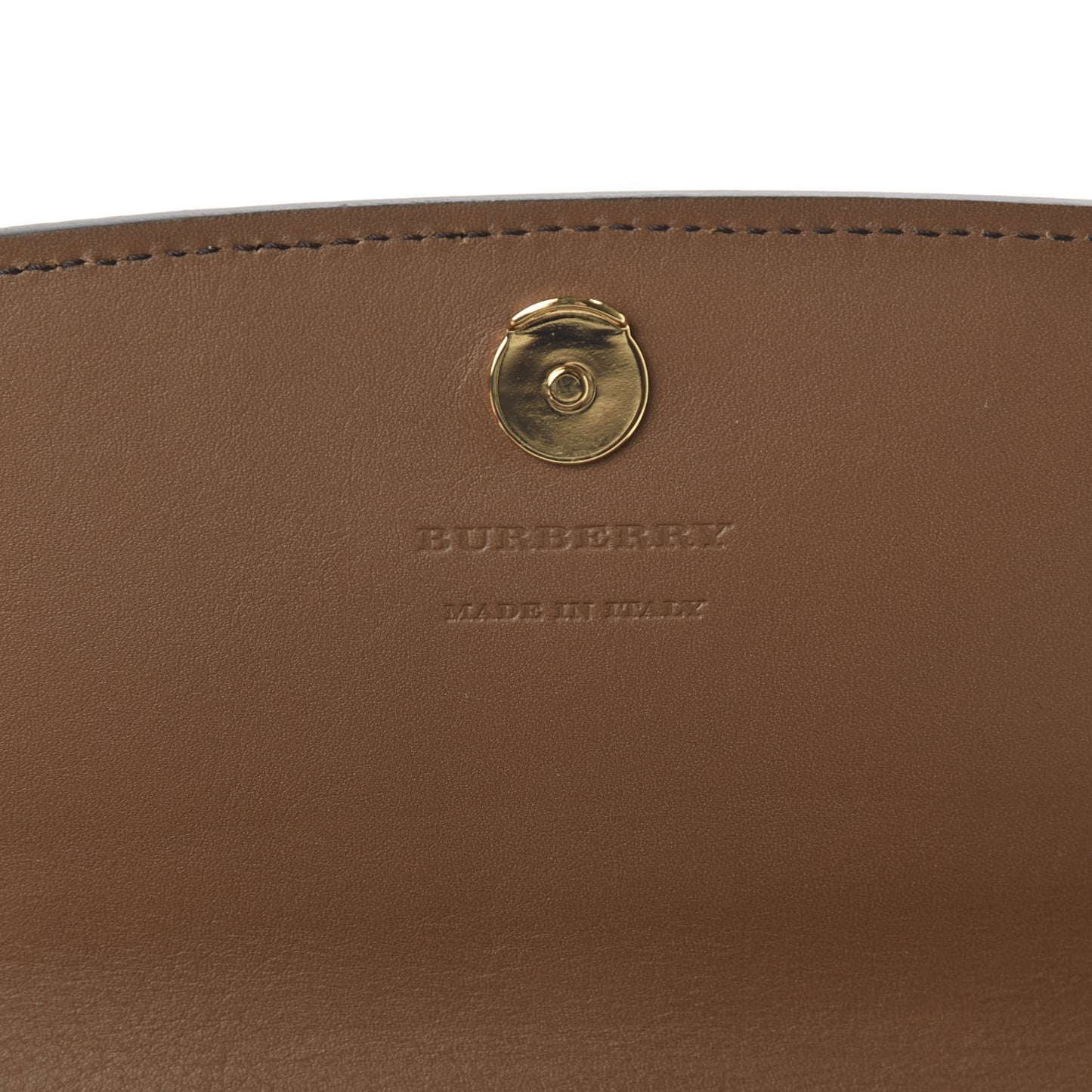 Derby Calfskin House Check Henley Wallet On Chain Tan