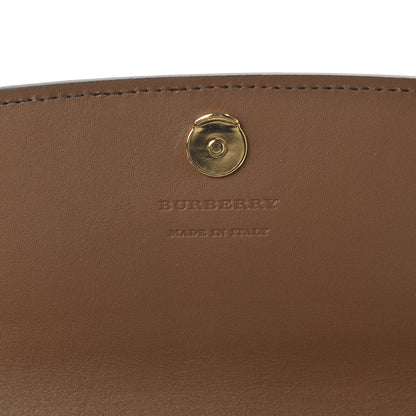 Burberry Derby Calfskin House Check Henley Wallet On Chain Tan 9 of 9