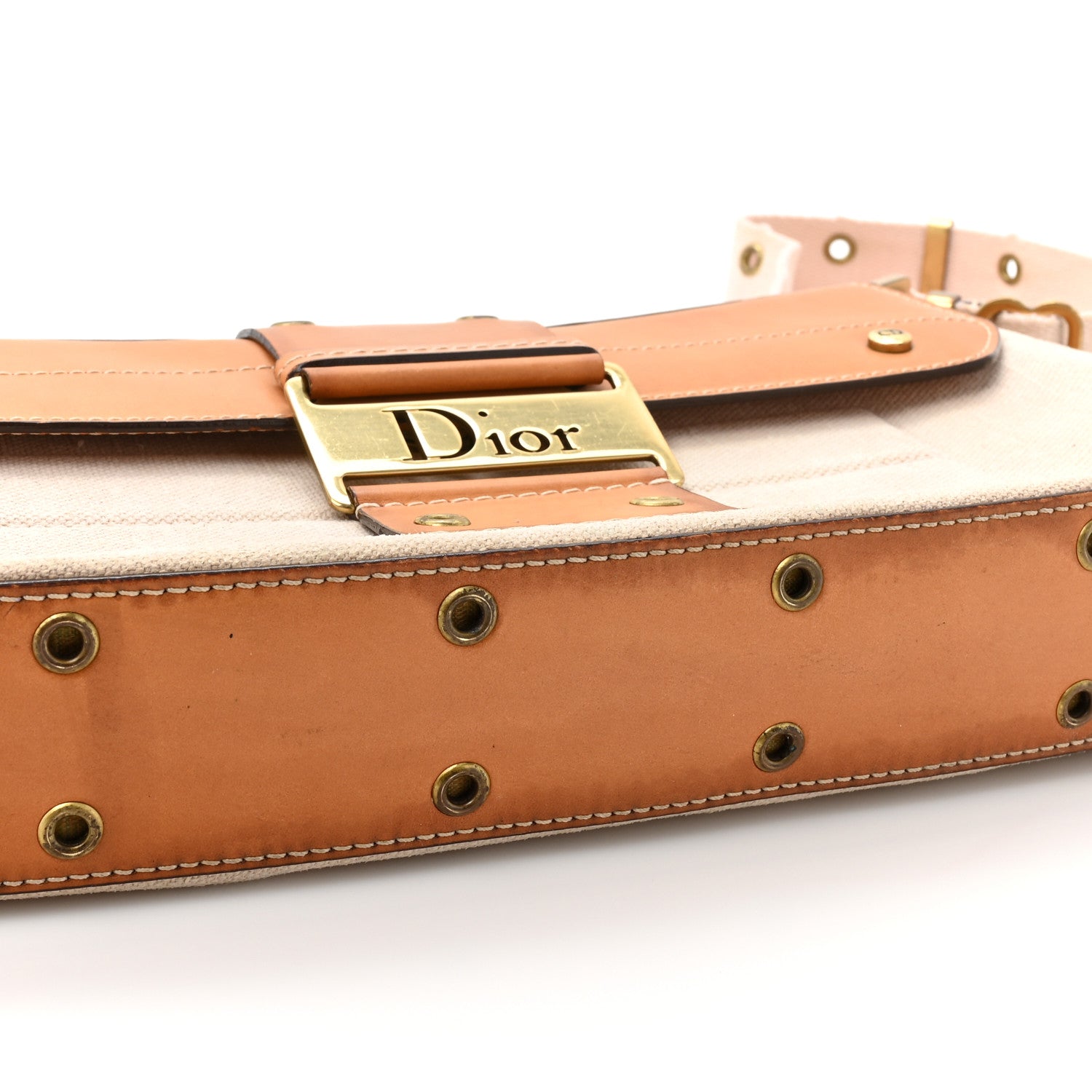 Christian Dior Canvas Calfskin Street Chic Shoulder Bag Pink 19 of 19