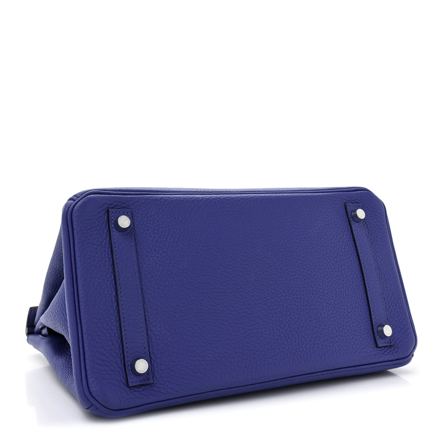 Hermes Taurillon Clemence Birkin 30 Bleu Electrique 4 of 13