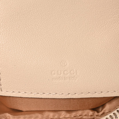 Gucci Sakai Be Green Calfskin Diagonal Stitched Mini Blondie Vertical Shoulder Bag Mystic White 5 of 9