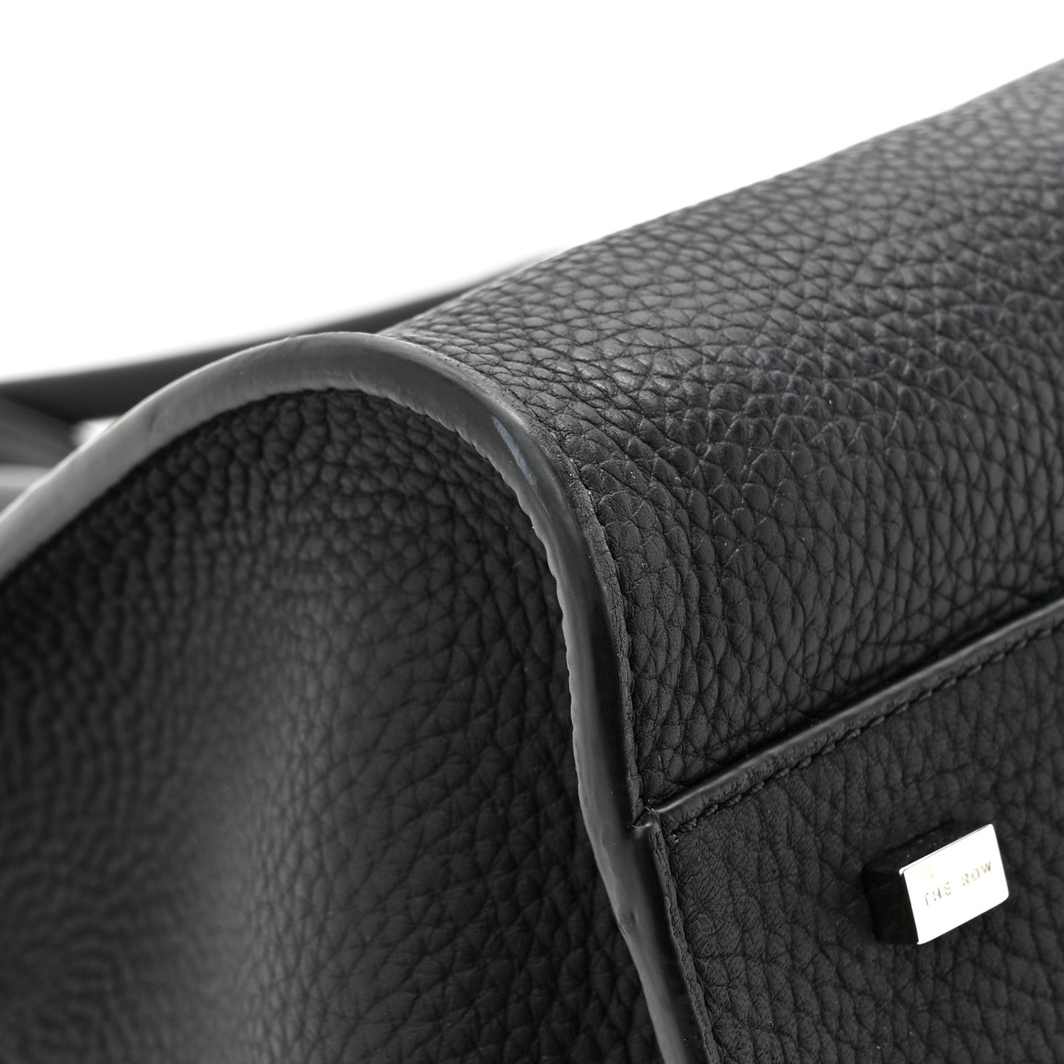 The Row Matte Grained Calfskin Soft Margaux 15 Black 10 of 12