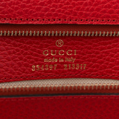 Gucci Dollar Calfskin Medium Swing Tote Red 6 of 10