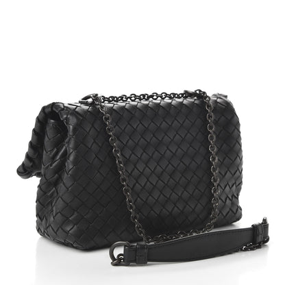 Bottega Veneta Nappa Intrecciato Baby Olimpia Shoulder Bag Black 3 of 10