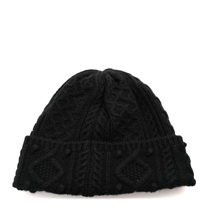 Chanel Cashmere CC Beanie Hat Black 3 of 5