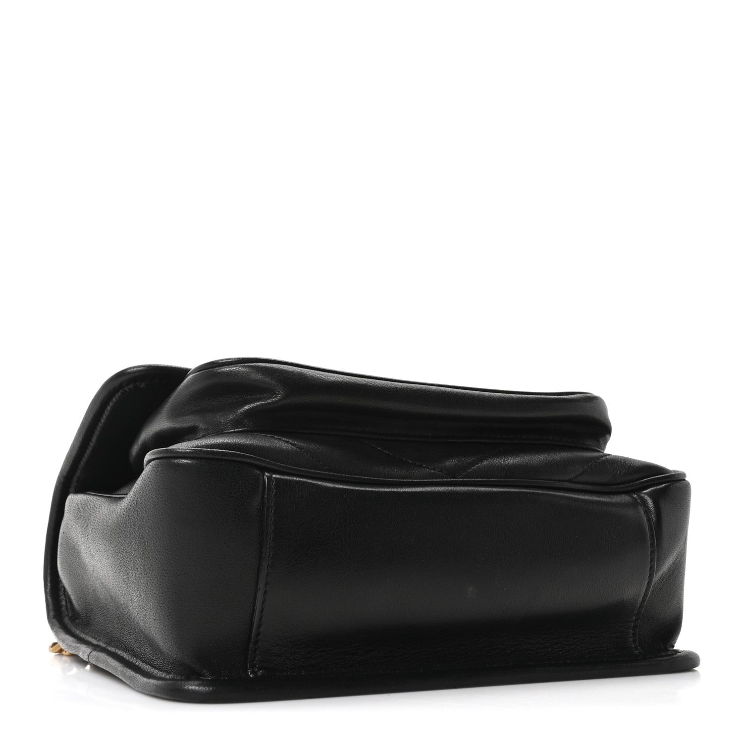 Saint Laurent Lambskin Matelasse Monogram Baby Niki Chain Satchel Black 4 of 10