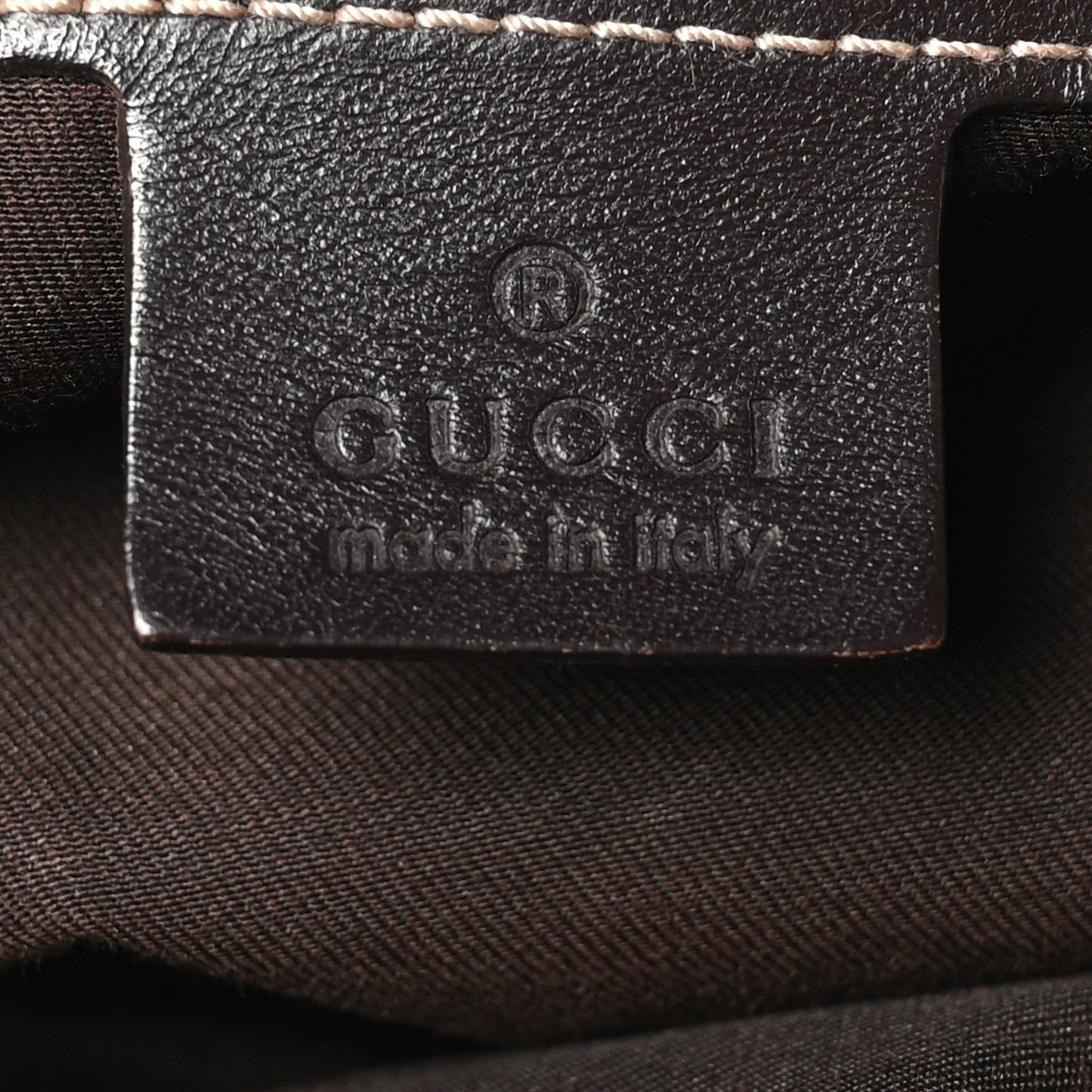 GG Plus Monogram Selleria Calfskin Medium Messenger Bag Beige Ebony Cocoa Dark Chocolate