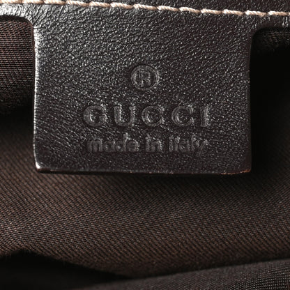 Gucci GG Plus Monogram Selleria Calfskin Medium Messenger Bag Beige Ebony Cocoa Dark Chocolate 5 of 9