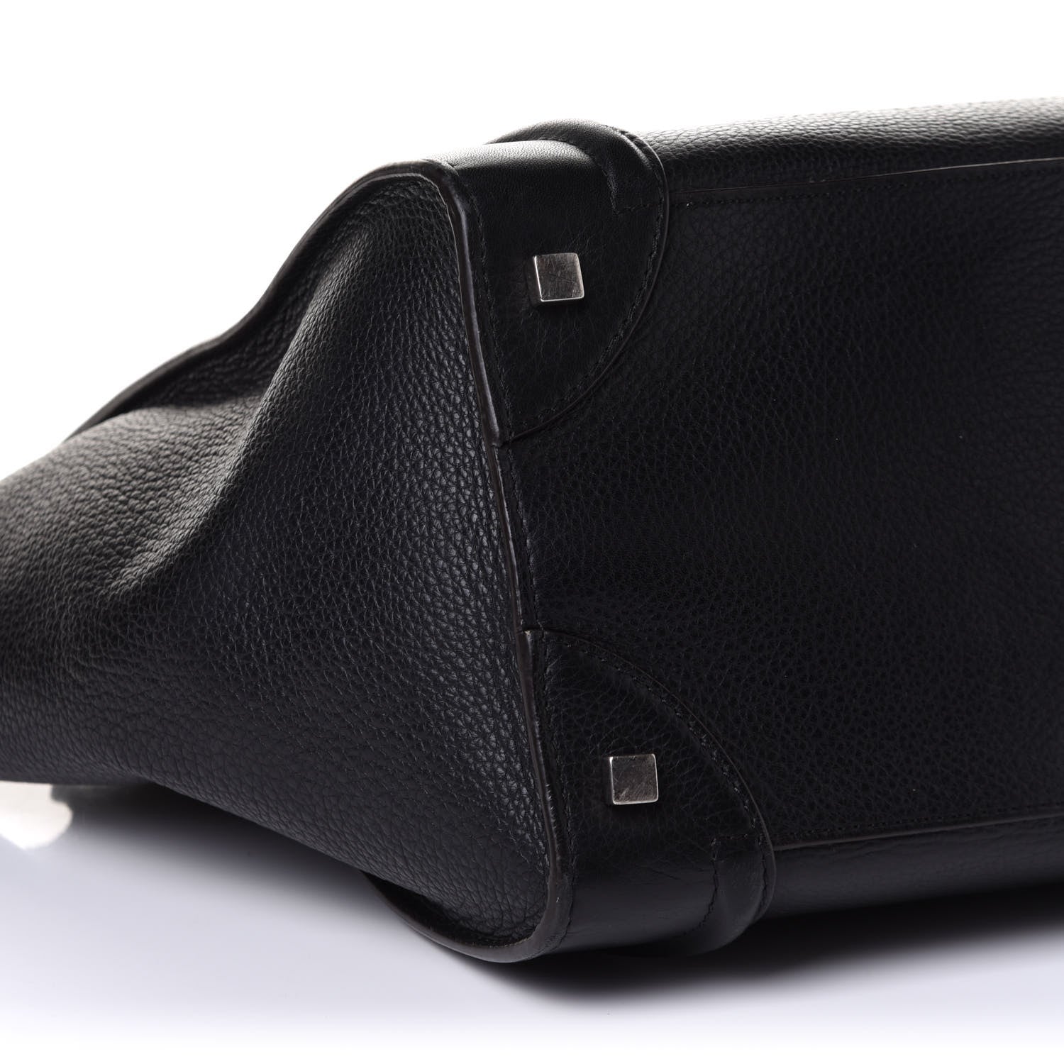 Celine Drummed Calfskin Mini Luggage Black 5 of 10