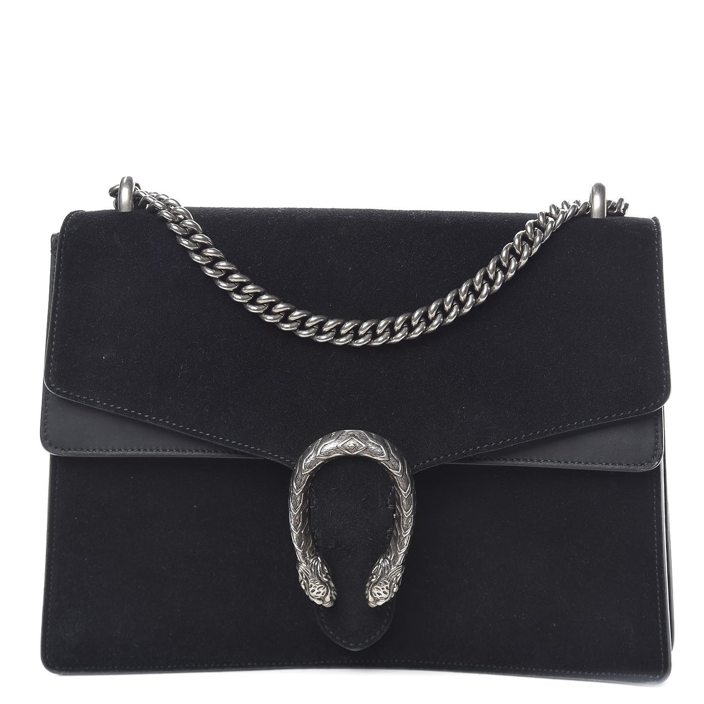 Suede Medium Dionysus Shoulder Bag Black