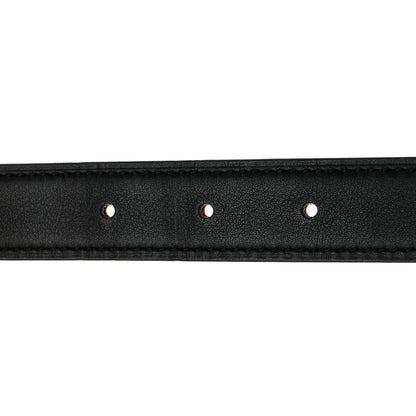 Hermes Epsom Swift 32mm Guilloche H Belt 95 38 Black Gold 7 of 9