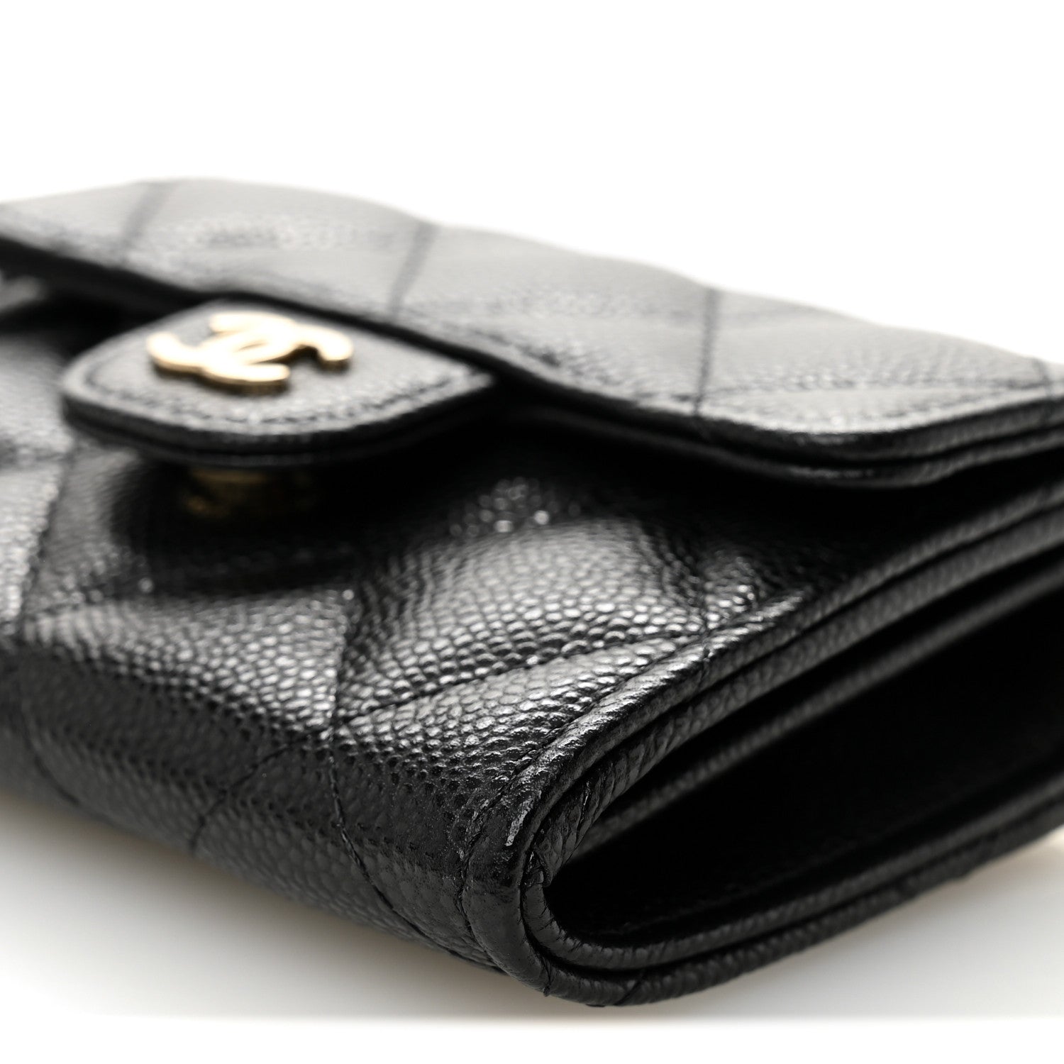 Chanel Caviar Quilted Flap Card Holder On Chain Black 11 of 11