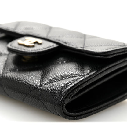 Chanel Caviar Quilted Flap Card Holder On Chain Black 11 of 11