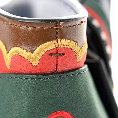 Christian Louboutin Grained Calfskin Embroidered Small Eloise Tote Black Multicolor 14 of 16