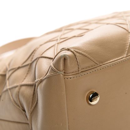 Christian Dior Lambskin Cannage Medium Granville Tote Beige 9 of 10
