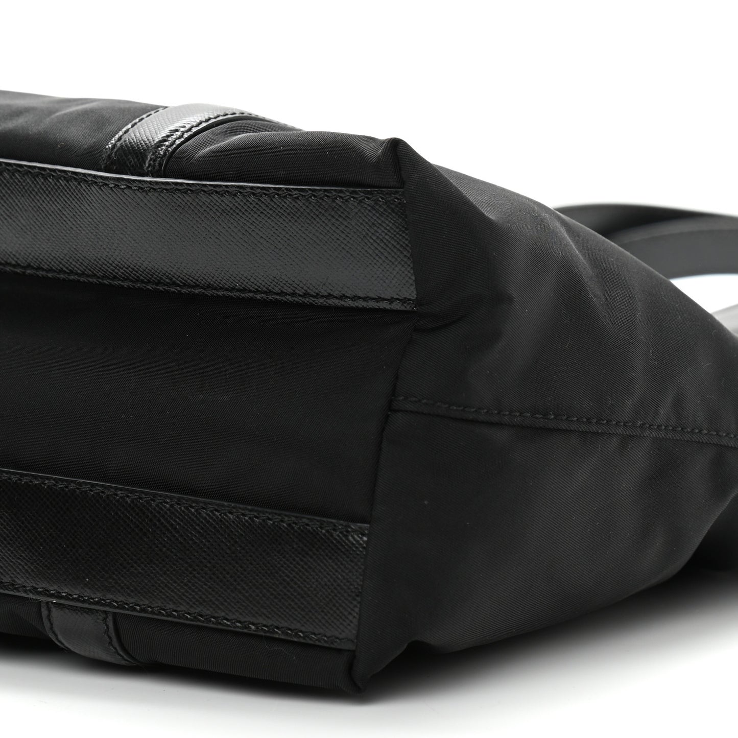 Tessuto Nylon Saffiano Tote Black