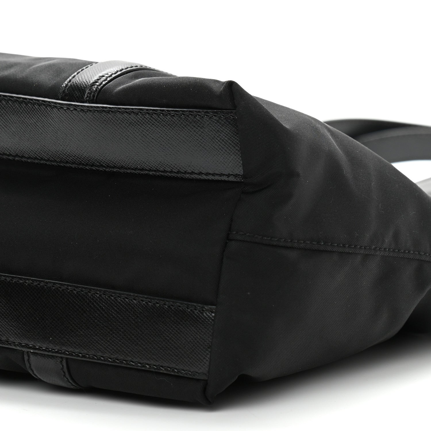 Prada Tessuto Nylon Saffiano Tote Black 10 of 10