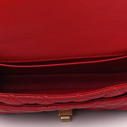 Chanel Aged Calfskin Quilted 2.55 Reissue Flap Belt Bag Red 4 of 4