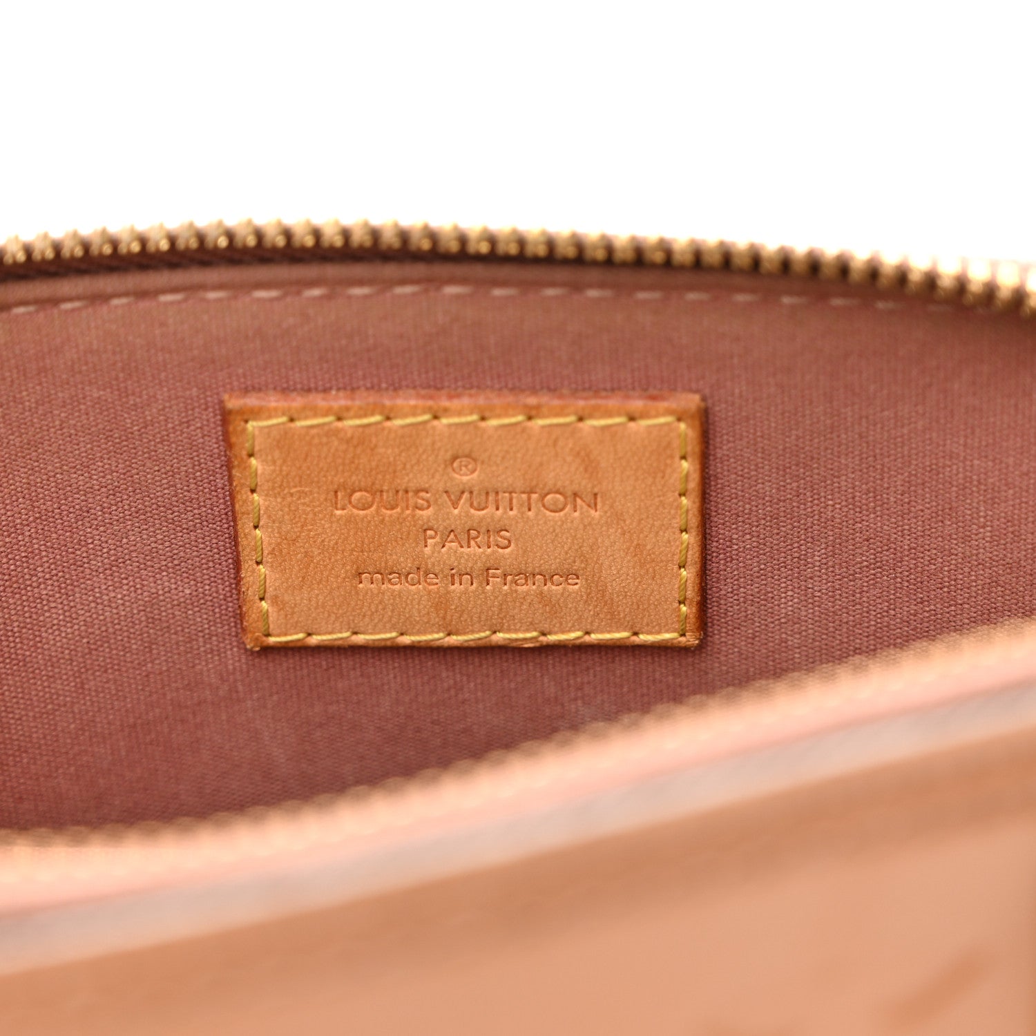 Louis Vuitton Vernis Alma BB Rose Velours 6 of 9