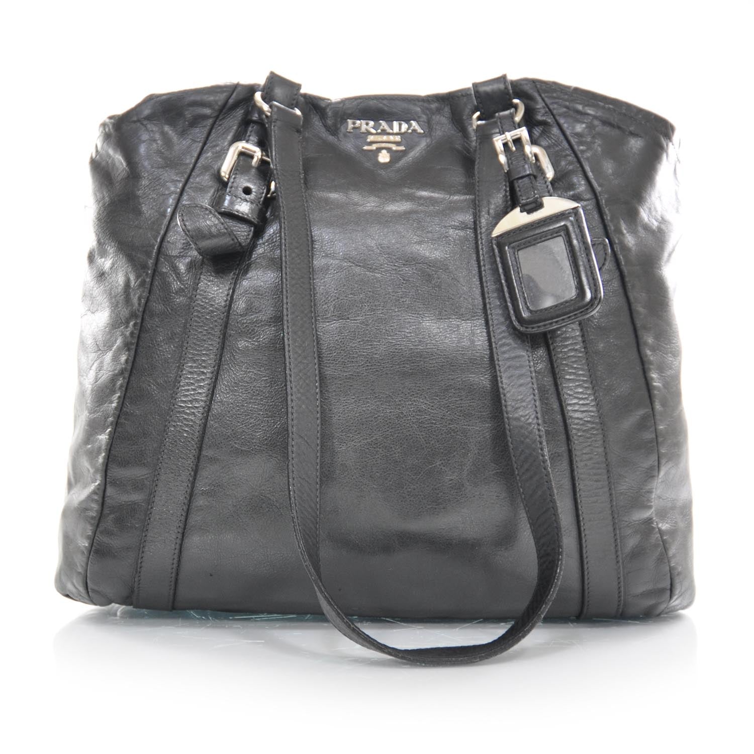 Prada Leather Large New Look Tote Black 1 of 10