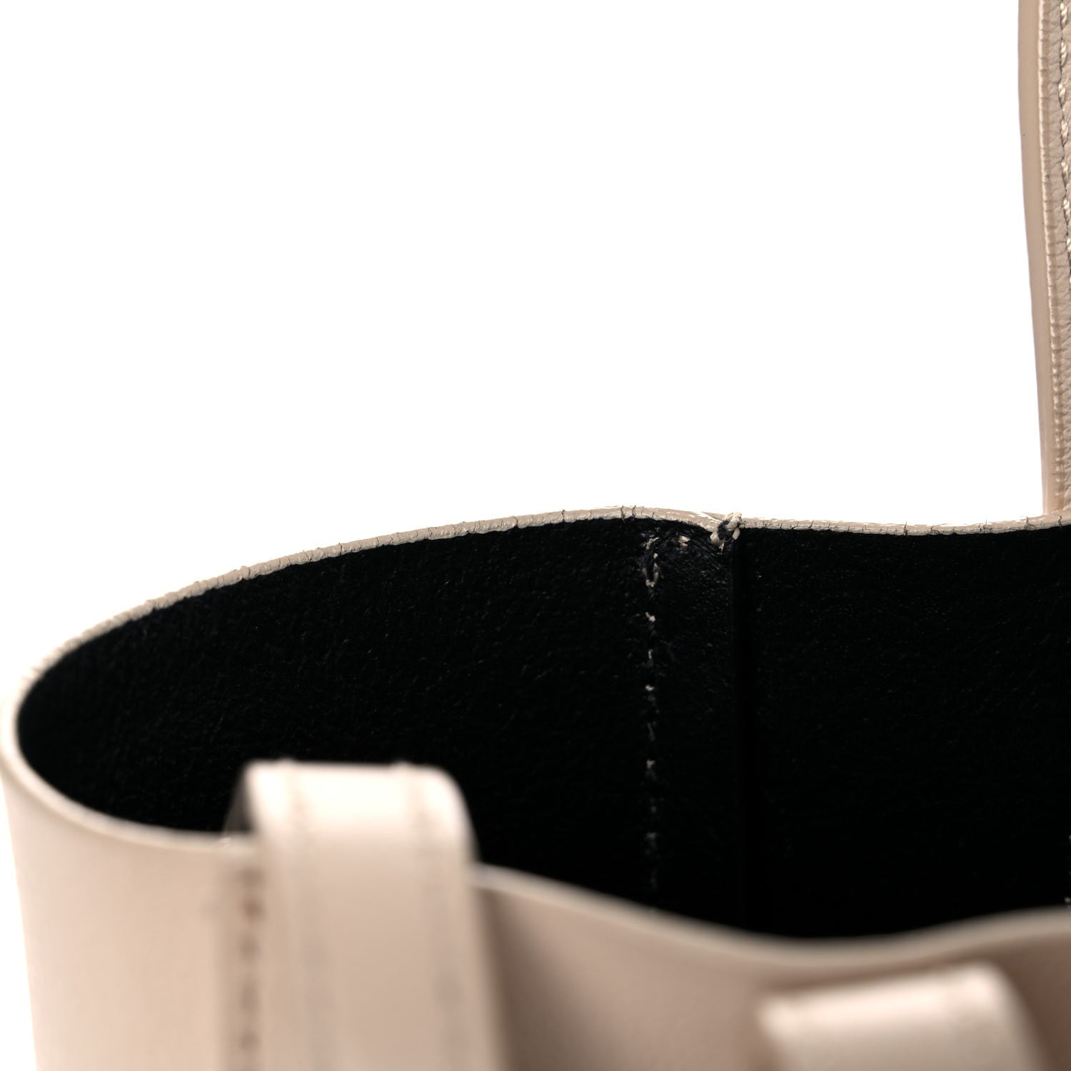 Balenciaga Smooth Calfskin Logo XXS Everyday Tote Light Beige Black 9 of 15