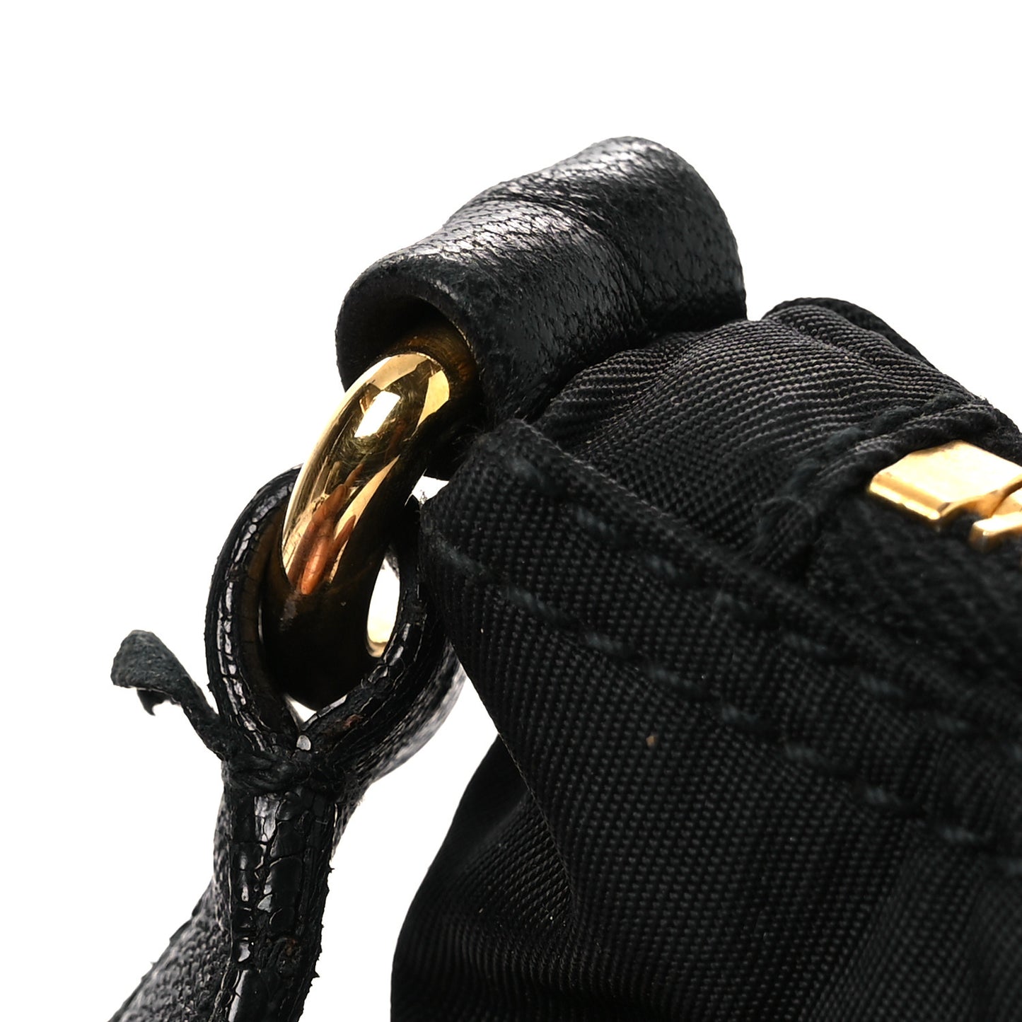 Tessuto Nylon Pochette Bag Black
