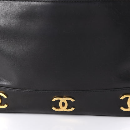 Chanel Lambskin CC Shoulder Bag Black 10 of 11