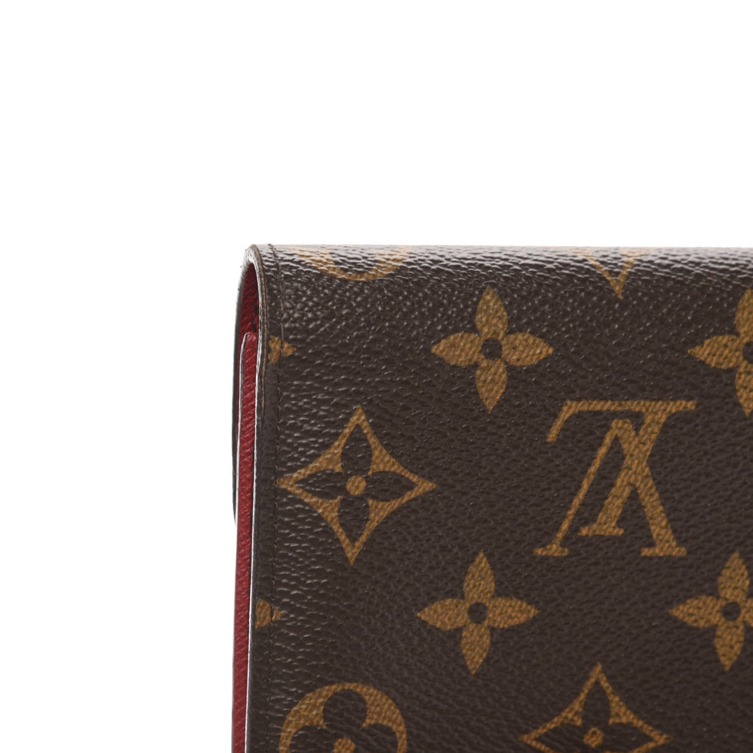 Louis Vuitton Monogram Emilie Wallet Red 10 of 12