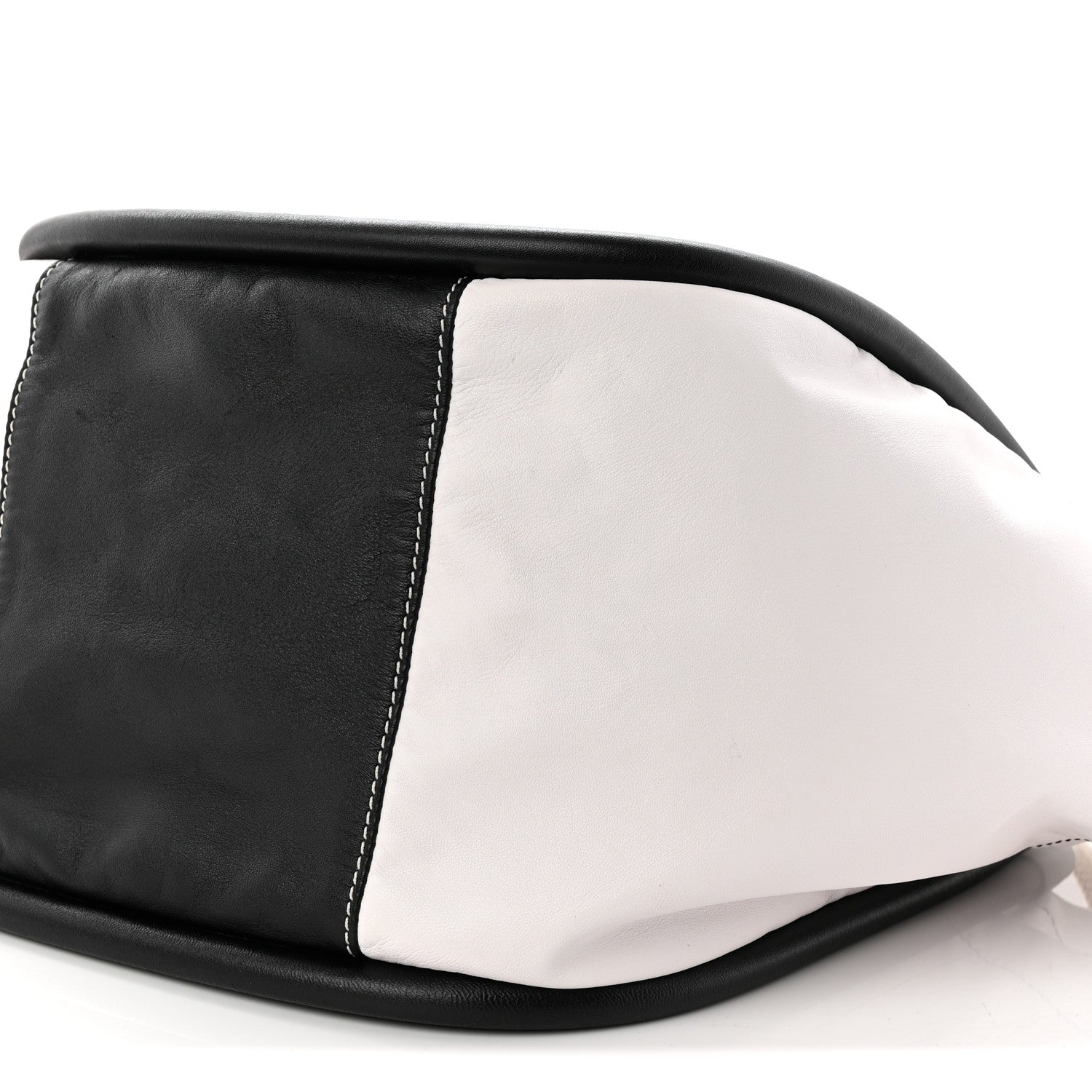 Proenza Schouler Nappa Colorblock Large Side Pockets Tote Black White 9 of 9