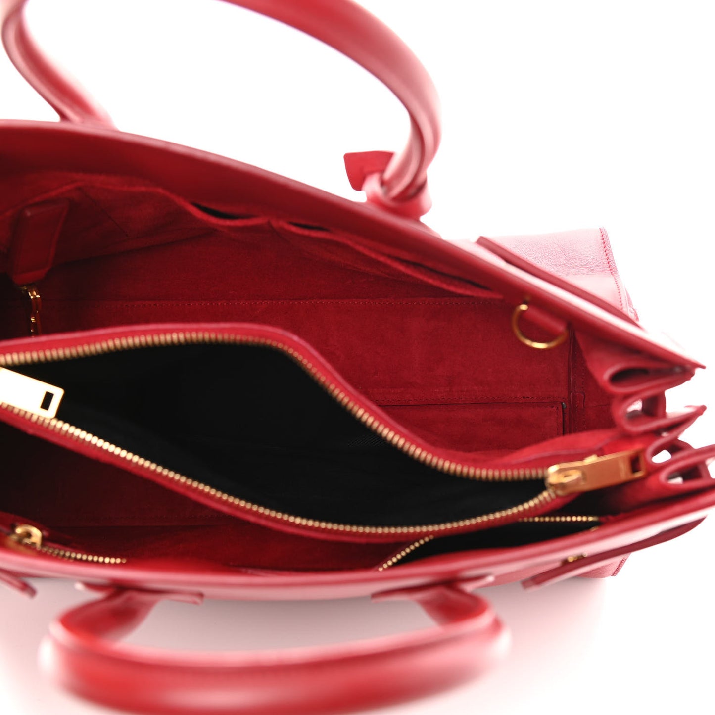 Calfskin Small Sac De Jour Lipstick Red