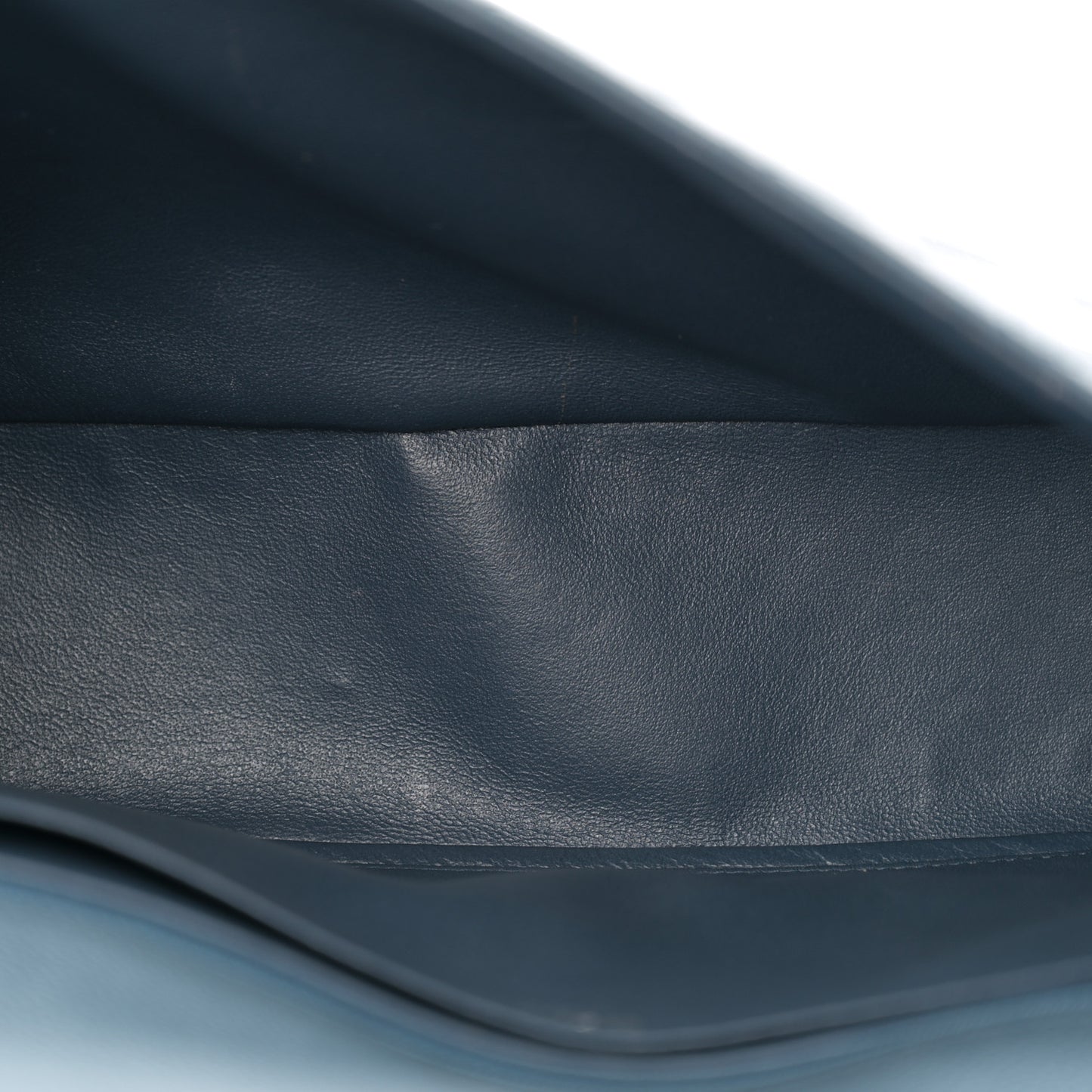 Caviar Quilted Jumbo Single Flap Blue