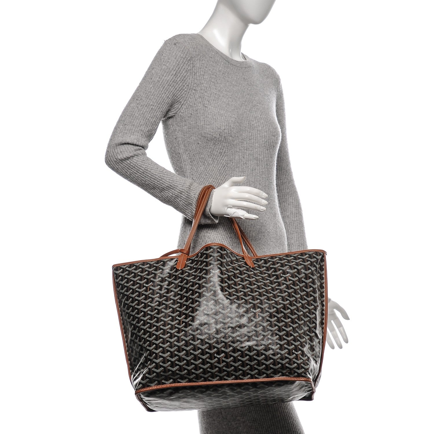 Goyard Goyardine Reversible Anjou GM Black Gold 2 of 7