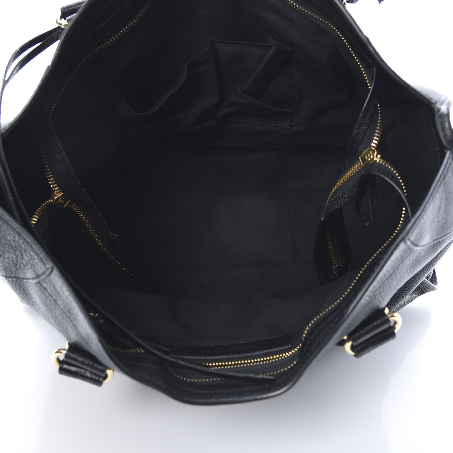 Balenciaga Chevre Gold Metallic Edge Hardware City Black 5 of 13