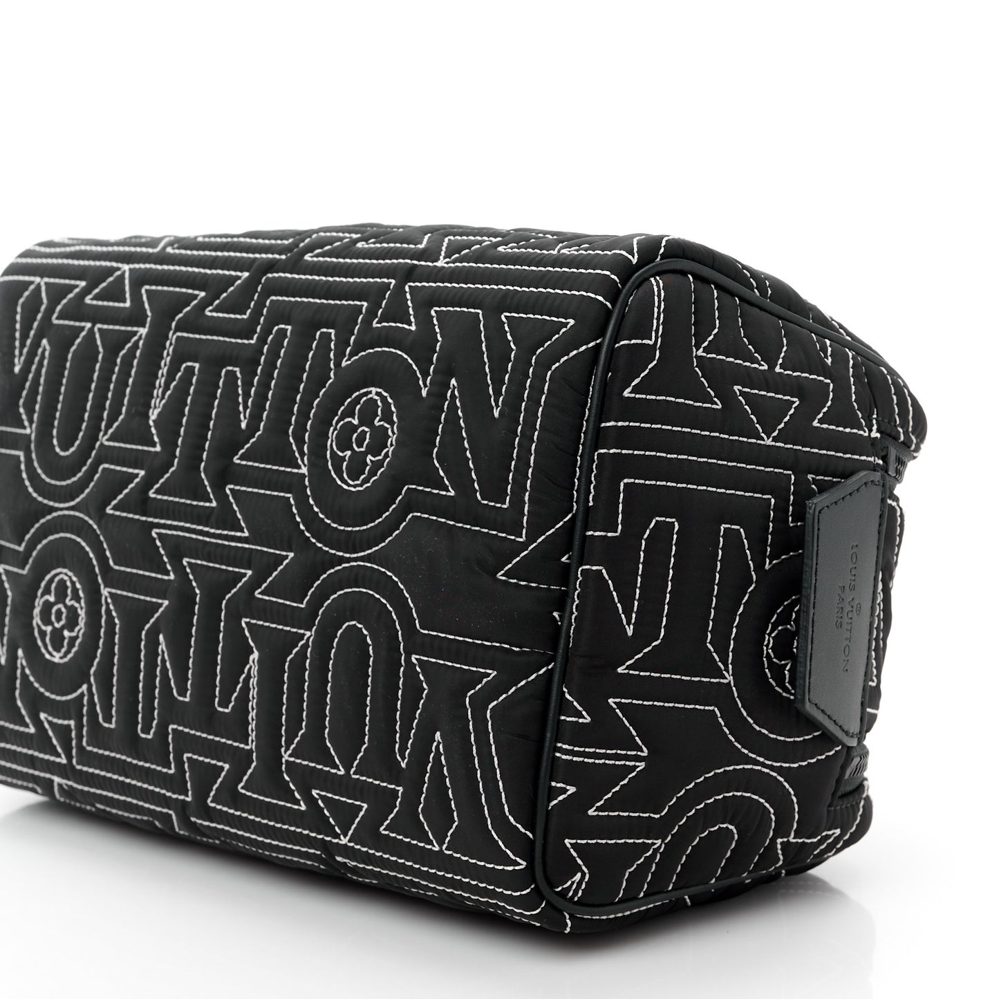 Nylon Dopp Kit Snow Pouch Black